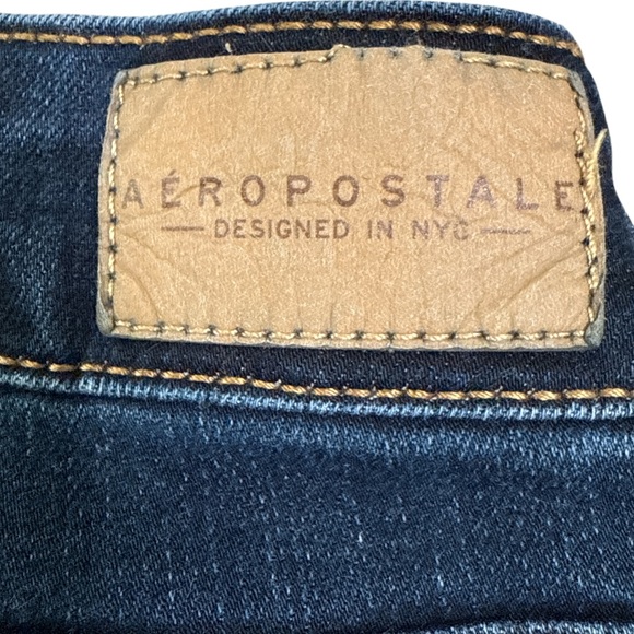 Aeropostale Jeans Womens Size 4 Regular Mid Rise Jegging Dark Wash - Picture 6 of 11